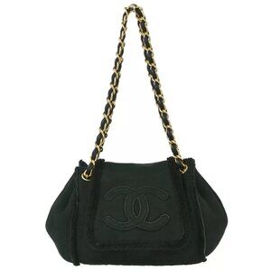 Chanel Black Mouton Shoulder Bag